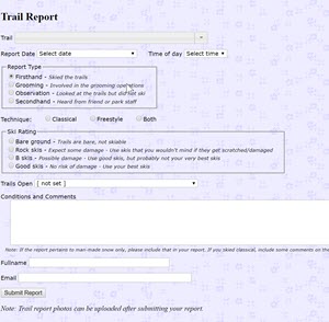 trail report form